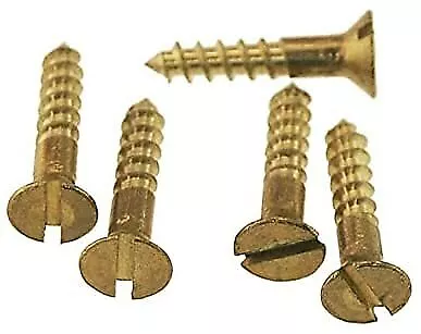Flat Head Slotted Drive Wood Screws Silicon Bronze #10 x 3/4" 20PC NEW