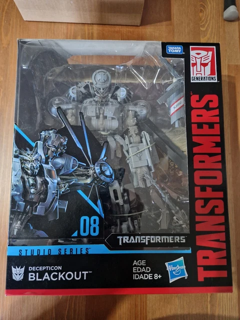 HASBRO TRANSFORMERS STUDIO Series 08 Leader Class Decepticon Blackout ...