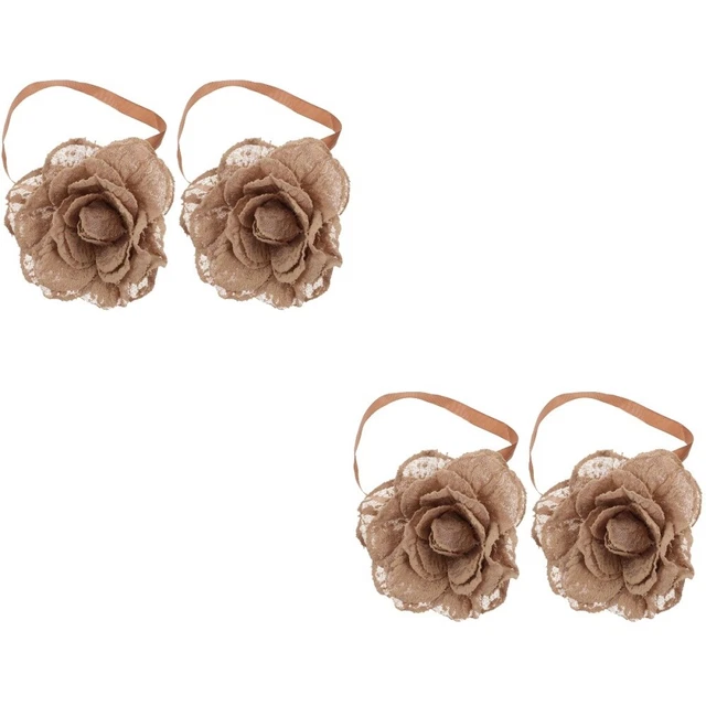 4 pcs attache de rideau magnétique embrasse fleur corde de rideau Magnétique