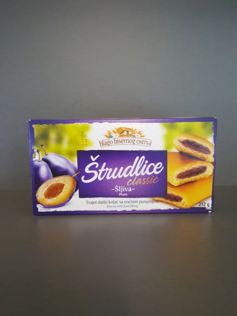 STRUDEL MIT PFLAUMEN-STRUDLE Sljiva 252 g."Blago bisernog ostrva ... STRUDEL MIT PFLAUMEN-STRUDLE Sljiva 252 g."Blago bisernog ostrva ...