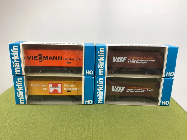 Märklin SpurH0 4 Containerwagen 2x4552  1x4481 1xVIESSMANN /6