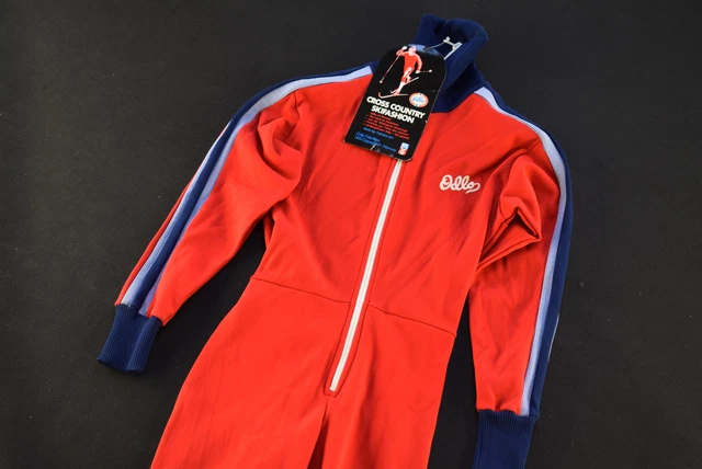 Odlo tuta sci tuta invernale tuta sci sci sci sci di fondo slope speed onesie anni 80 kids 152 NUOVO