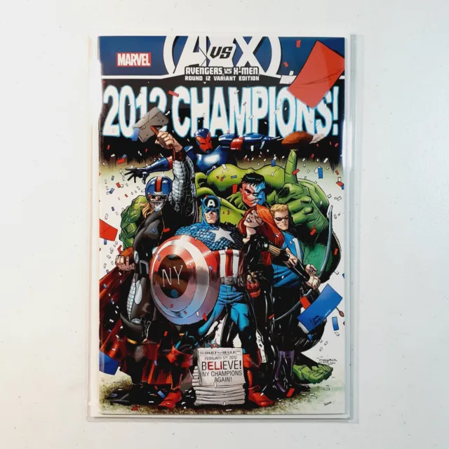 "Avengers Vs. X-Men" #12 Stegman NYCC NY Giants Variant (NM 9.4) 2012