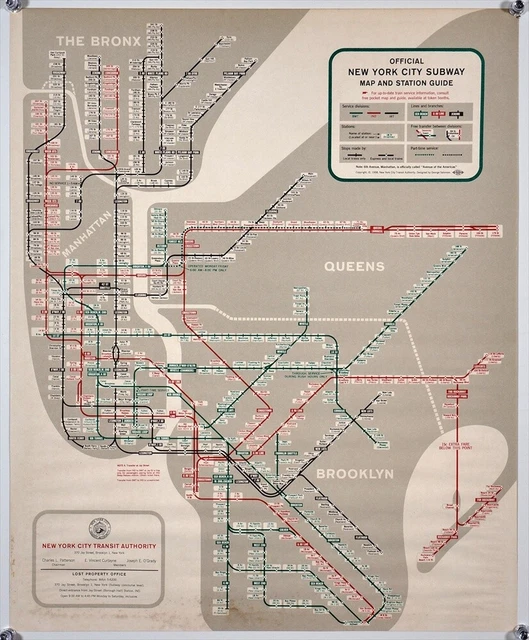 NEW YORK SUBWAY Map Circa 1950 s Vintage Poster A1 A2 A3 17 40 NEW YORK SUBWAY Map Circa 1950 s Vintage Poster A1 A2 A3 17 40