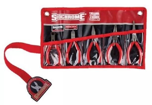 SIDCHROME SCMT28460 5pce MINI PLIER SET IN ROLL 2