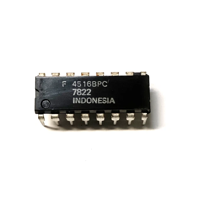 Circuit Intégré MC14049UBCP Motorola - Compatible CD4049, HEF4049, HCF4049