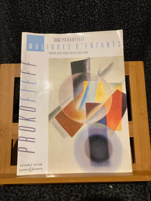 Serge Prokofiev Musiques d'enfants pour piano partition éd. Boosey & Hawkes