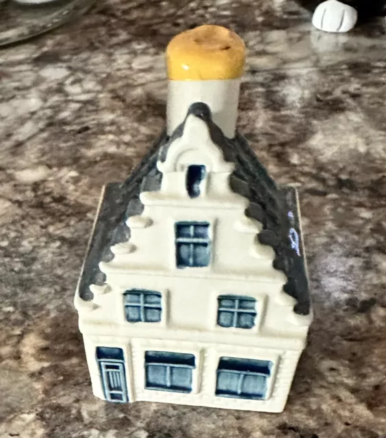 KLM BOLS Blue Delft Dutch Miniature House #73 Empty Excellent