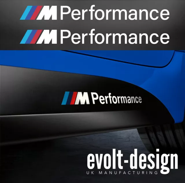 2x für BMW M PERFORMANCE SEITENROCK M Sport VINYL AUFKLEBER ABZIEHBILDSTREIFEN