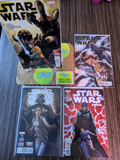 Set of (4) Marvel Comics STAR WARS #10, 12, 13, Annual 1 [2016] NM (Set 2 of 10)