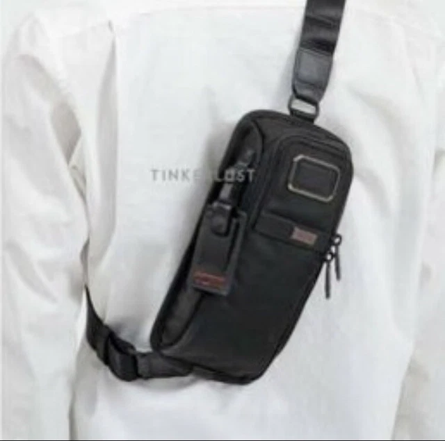 🇺🇸 TUMI Alpha 3 Sling Shoulder Bag  🔥 Nylon  Black ❇️ US SELLER - Crossbody