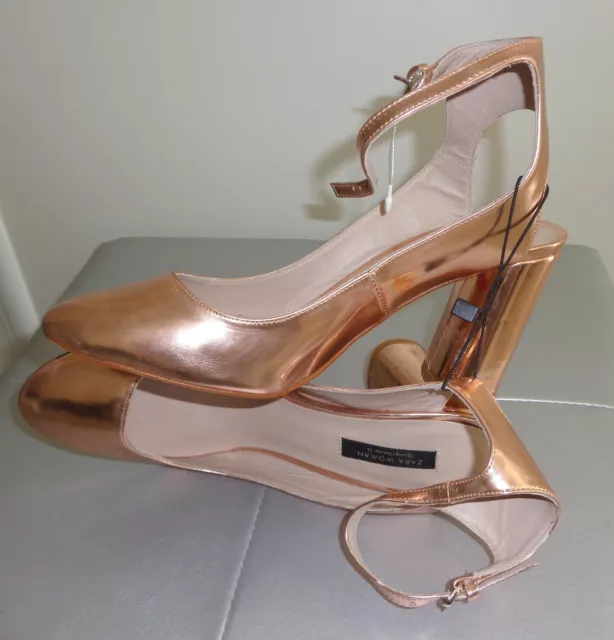 RETRO CHIC ESCARPINS Babies Lamin Or Ros Orang Bride Talon