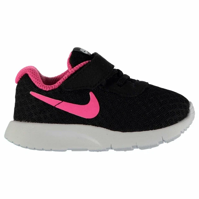 NIKE TANJUN BASKETS Enfant Fille Noir Rose Chaussures EUR 61 17