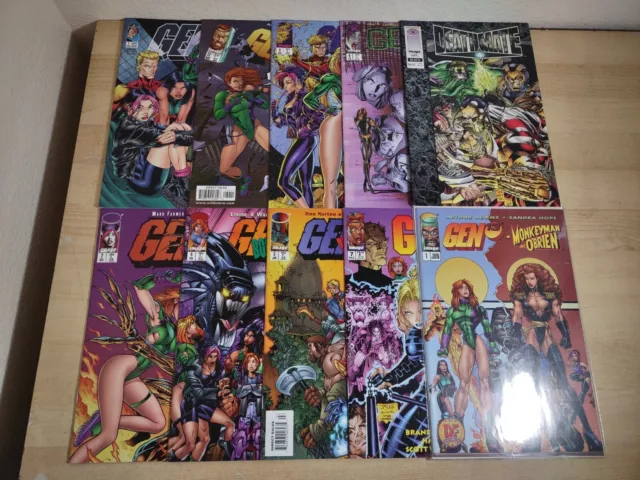 Gen 13 Comic Book Lot of 10 Image Comics J Scott Campbell Lee Deathmate Bootleg