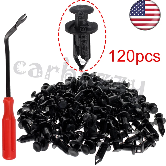 120pcs Plastic Fender Clips Body Rivets For HONDA TRX 400 EX 400EX 300EX TRX450R