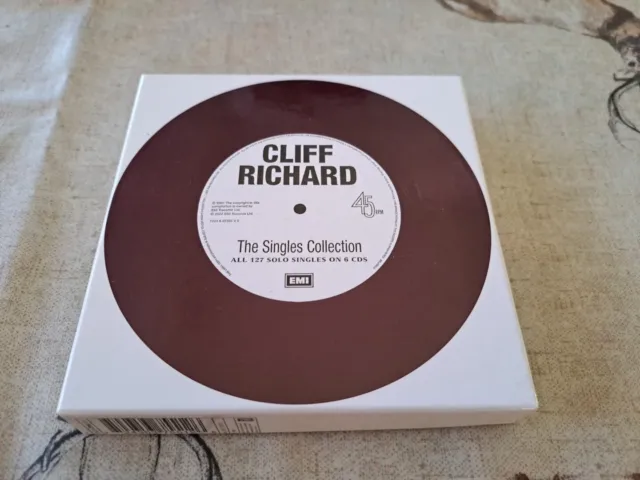 CLIFF RICHARD : THE SINGLES COLLECTION BOX SET 6 CDs