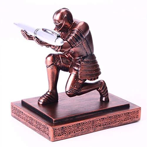 Resin Soldier Executive Pen Holder Desk Organizer Cool Pen Stand Home Copper