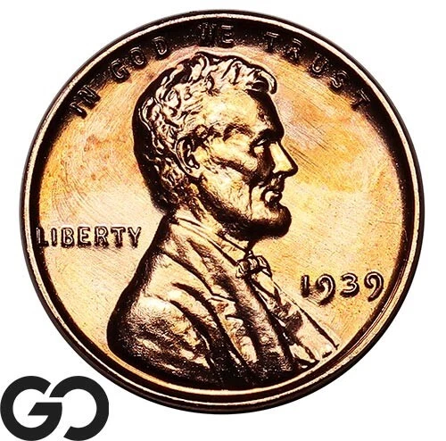 1939 Lincoln Cent Wheat Penny PROOF, RED, Superb Gem BU++ RD ** Free Shipping!