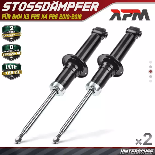 2x Stossdämpfer Stoßdämpfer Gasdruck Hinten für BMW X3 F25 X4 F26 2010-2018 SUV