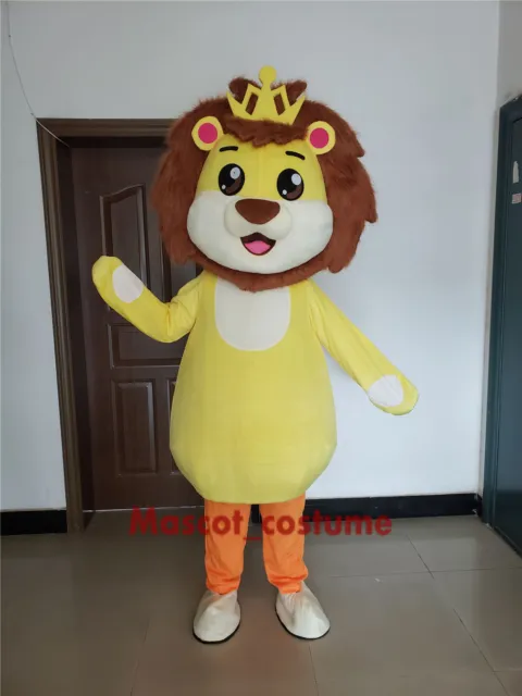 Baby Lion Mascot Costume Animal Cartoon Bunny Fancy Dress Cosplay Clothes