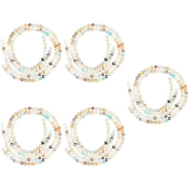 10 Strips Spacer Beads Natural Stone Scattered Beads Hand Decor Supplies