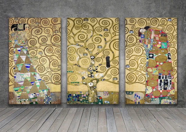 GUSTAV KLIMT THE Tree of Life Love KISS CANVAS PAINTING ART PRINT WALL ...