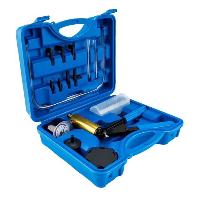 Hand Held Vacuum Pressure Pump Tester Kit Brake Fluid Bleeder Car Universal