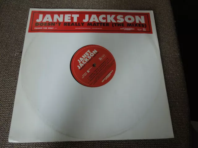 Janet Jackson Doesn't Really Matter Promo 12" Single