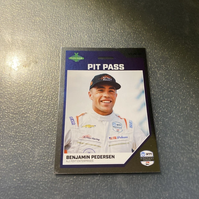 Pit Pass Racing 2024 PARKSIDE NTT Indy Car Racing PIT PASS Card BENJAMIN PEDERSEN EUR 1 ...