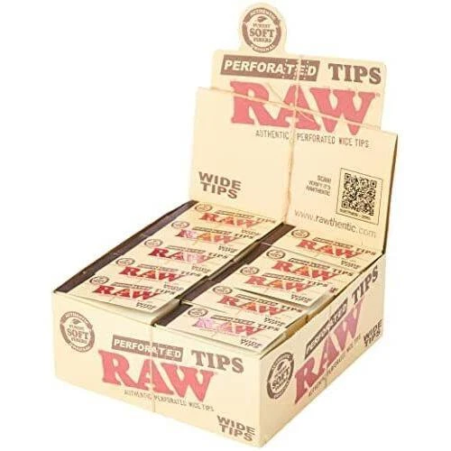 Wise Skies Pink Perforated Rolling Tips – Natural Filter Tips With Roach Card