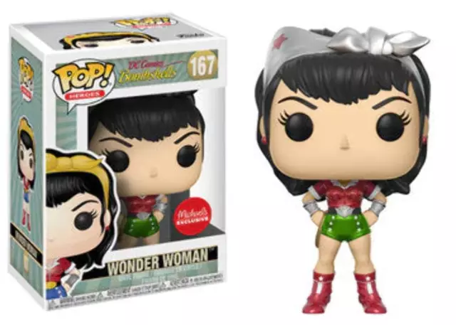 Funko POP! Heroes: DC Comics Bombshells - Wonder Woman (Michaels)(Damaged Box) #