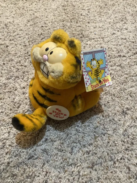 Garfield Cling Plush (1981) Stuck on You New W/ Tag Free Shipping