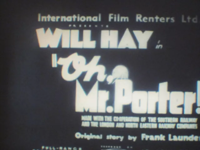 Oh Mr Porter 1937 Super 8 B/W Sound Cine Film 8Mm 2 X 800Ft Mini Feature 2