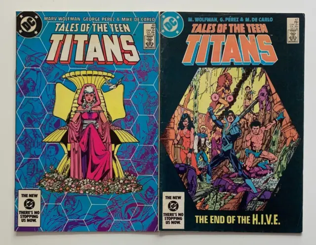 Teen Titans (Tales of) #46 & #47 (DC 1984) VG/FN condition issues.