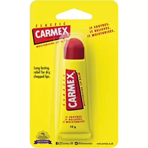 Carmex CLASSIC feuchtigkeitsspendende Lippenbalsamröhre für trockene & rissige Lippen 10g