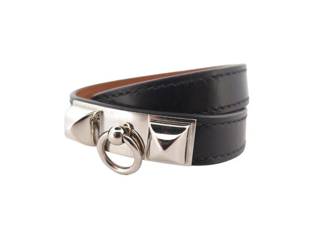 bracelet double tour cuir nubuck