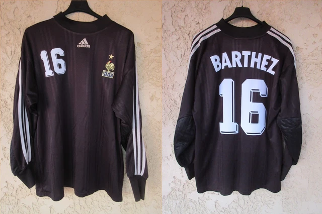 Fabien Barthez Vrai Maillot France 98 Maillot Football Vintage