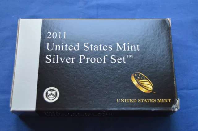 2011 US Mint Silver Proof Set Complete with COA and Original Box 11SPR