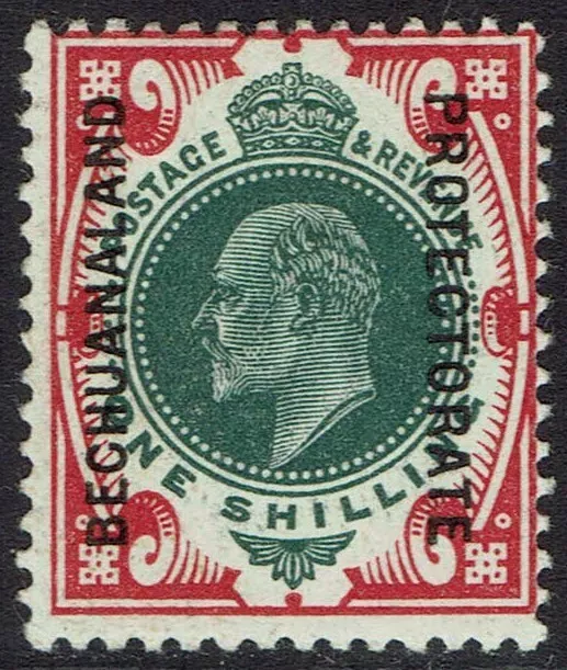 Bechuanaland 1904 Kevii 1/- Deep Green And Carmine