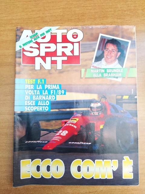 RIVISTA AUTOSPRINT N°11 Marzo 1988 - Nuovi test e novità dalla F1 EUR 2,00 - IT