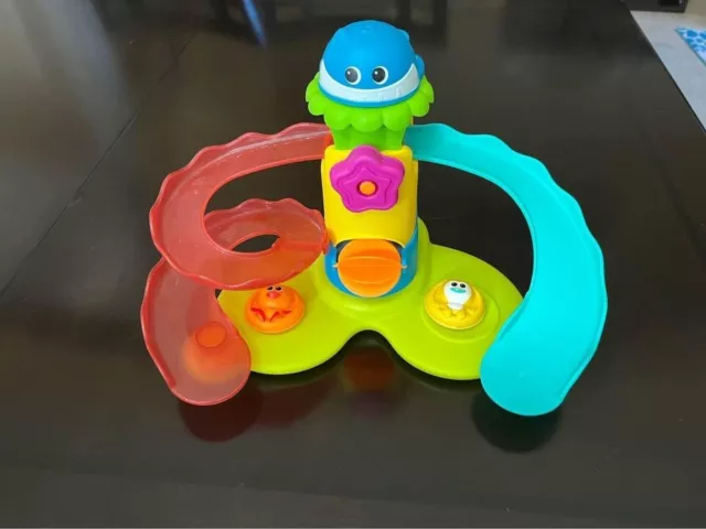 Bath Toy - Slide With 2 Chips and Slides, Whale Cup, Spinner - Infant, Child