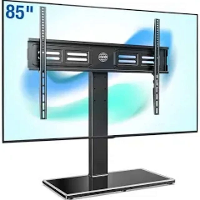 FITUEYES UNIVERSAL TV Stand/Base Swivel Tabletop TV Stand with Mount 50