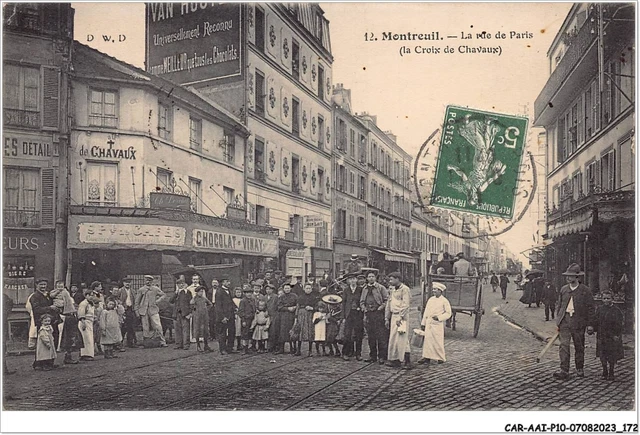 CAR-AAIP10-93-0949 - MONTREUIL - Rue de paris (La Croix de Chavaux) -