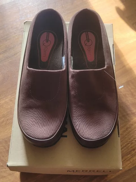 Merrell Spire Stretch Brown Q-form Slip On Leather Shoes Women 10 New In Box Merrell Spire Stretch Brown Q-form Slip On Leather Shoes Women 10 New In Box