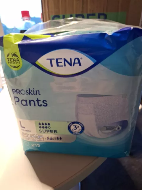 TENA ProSkin Pants Super Gr. L Inkontinenzpants 48 Stück( 4x 12 Stück)