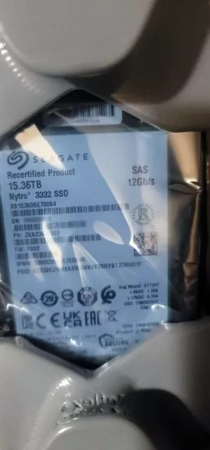 Seagate Nytro 3332 15.36TB 2.5" SAS-3 Internal Enterprise SSD (XS15360SE70084)