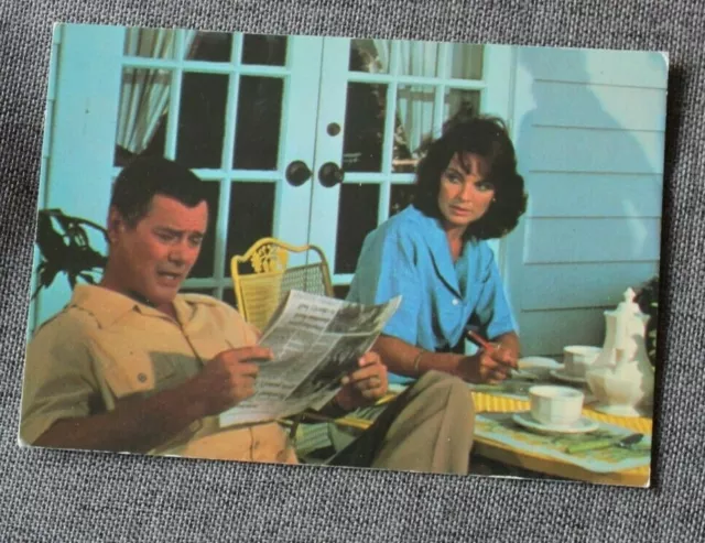 Larry Hagman & Linda Gray - JR & Sue Ellen dans Dallas, carte postale