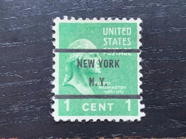 United States Postage Usa 1938-1939 Presidential Issue 1C Washington New York Ny