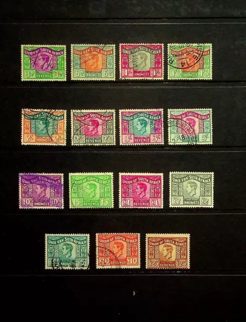 SOUTH AFRICA: George VI Revenues - Ex-Old Time Collection - Album Page (74213)