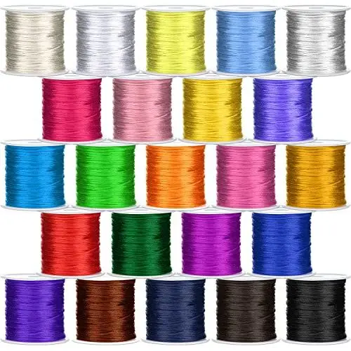 23 colores 1005 yardas 1,5 mm cordón anudado chino nailon como se muestra en las fotos